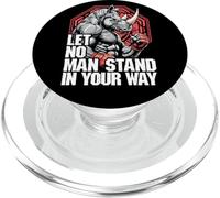 MMA Fighter Rhino Let No Man Stand Rinoceronte Arti Marziali PopSockets PopGrip per MagSafe