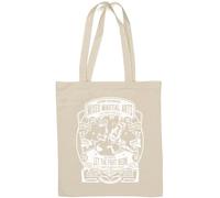 MMA Mixed Martial Arts Let The Fight Begin - Borsa tote in cotone naturale, colore: bianco