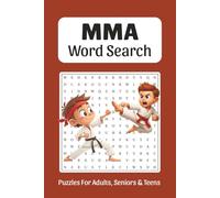 MMA Word Search: Word Searches about MMA, MMA Players, MMA Terms and More, 6x9 ,110 pages, Easy to Read Print, Solutions Included, Gift for Vacations, Holidays, and Free Times