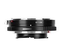 MMABEUTF Adattatore per obiettivo con messa a fuoco manuale, attacco da EF a E, lega di alluminio, controllo dell'apertura, compatibilità full frame, messa a fuoco all'infinito