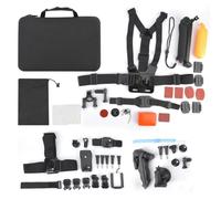 MMABEUTF Kit di accessori per action cam per, supporto per fascia toracica, fascia per la testa, bastone telescopico per selfie, impugnatura galleggiante per immersioni, nuoto,