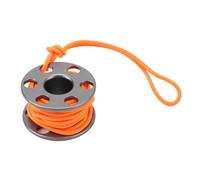 MMABEUTF Mulinello da dito per immersione subacquea Mini mulinello da dito in lega di alluminio con linea guida in nylon che si illumina al buio per immersioni subacquee in grotta (Grigio)