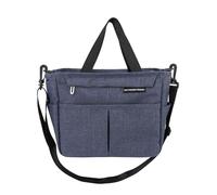 MMABEUTF per borsa termica per il pranzo, tessuto Oxford con foglio di alluminio, interno a tenuta stagna, capacità 7 litri, tracolla regolabile, tasche anteriori e posteriori (Blu scuro)