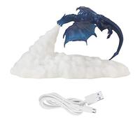 MMABEUTF per luce a forma di drago di fuoco, per decorazioni per la casa, lampada notturna ricaricabile USB, luce da comodino a stampa 3D, lampada di Natale, luce notturna di