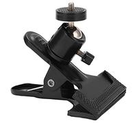 MMABEUTF per supporto treppiede per smartphone, supporto a morsetto in metallo resistente con testa a sfera a 360°, protezione tappetino in plastica, posizionamento flessibile