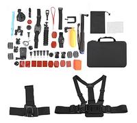 MMABEUTF Supporto per testa regolabile, fascia toracica, cordino da polso per action camera con clip per zaino e chiave a vite, rotazione di 360 gradi, supporto per telecomando