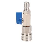 MMABEUTF Valvola a sfera per idropulitrice, costruzione in acciaio inossidabile, valutazione 4500PSI, connessione rapida da 3/8 pollici, per tubo idropulitrice, design durevole,