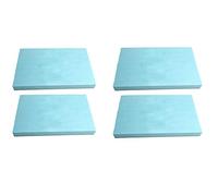 mmasport Gomma Piuma per Imbottitura Schiuma espansa per Cuscini divani sedie Pallet da Giardino Protezione imballaggio modellismo densità 30 kg/m3 (40x30x1 cm (x 4 Pezzi), Azzurro)