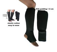 mmasport paratibie Piede Muay Thai Boxe Sparring paratibbie in Cotone Elasticizzato (Small)