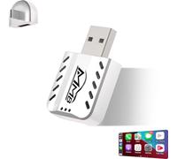 MMB Adattatore wireless, aggiornamento 2025 CarPlay Dongle converte cablato a wireless per iPhone, USB C/A Plug and Play Car Play adattatore compatibile con iPhone iOS 10+ e Cars con Car Play