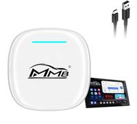 MMB CarPlay Magic Box Carplay Android 15 Multimedia Video AI Box, QCM 6350 8 Core Processore 8GB RAM + 128GB Memoria YouTube/Netflix/Google Play Store, Scheda SIM, Per Car Play e Android Auto