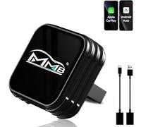 MMB CP-Ultra 2026 - Adattatore wireless CarPlay 2 in 1 per iPhone e Android Auto, Wi-Fi 6+Bluetooth 5.4, converte CarPlay cablata e Android Auto in Wireless CarPlay, Plug & Play (nero)