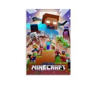 MMCJUH Minecraft - Poster decorativo colorato su tela, regalo per la stanza degli amici, bello, adatto per soggiorno e camera da letto, senza cornice, stile 40 x 60 cm