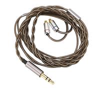 MMCX - Cavo per auricolari, da MMCX a connettore da 3,5 mm, placcato argento, filo di rame, ricambio per Sennheiser IE300 IE600 IE900, lunghezza del cavo 120 cm