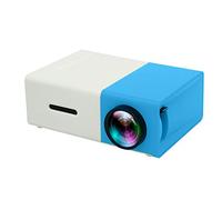 MMD Mini proiettore, 1080P Full HD Home Theater Video Cinema Portatile Compatibile con HDMI/USB/TF/AV/Smart Phone Laptop Tablet Pocket Video Proiettori (Colore: Blu)