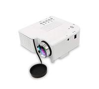 MMD Mini proiettore portatile 3D video tascabile supporta 1080p HDMI USB ideale per home cinema e intrattenimento all'aperto (colore : bianco)