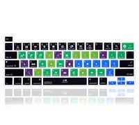 MMDW - Cover per tastiera in silicone inglese Final Cut Pro X per MacBook Pro 16" A2141 e MacBook Pro 13,3" A2338 M1 A2251 A2289 con Touch Bar e Touch ID (versione USA)