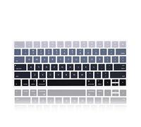 MMDW - Cover protettiva ultra sottile in silicone per tastiera Apple iMac Magic & Magic Keyboard 2 (senza tastierino numerico, versione USA, modello: MLA22L/A-A1644) (grigio sfumato)
