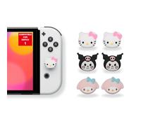 MMEGaming - Coperchi Joystick compatibili con Nintendo Switch 1, Grips compatibili con Switch Lite, Coperchi per pollice per Nintendo Switch, Accessori Switch, Manopole pollice (Hello Kitty)