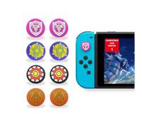 MMEGaming - Coperchi Joystick compatibili con Nintendo Switch 1, tappi per pollice per Nintendo Switch, Grip JoyCon, Grip Compatibile Switch Lite, Accessori Switch (Pokemon Viola e Scarlatto)