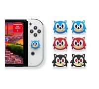 MMEGaming - Manopole per pollice compatibili con Switch 1, tappi per joystick per telecomando, manopole switch 1, Lite, OLED, JoyCon Grip, accessori Joy Cons Switch (Sonic)