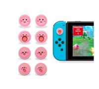 MMEGaming - Manopole per pollice compatibili con Switch 1, tappi per joystick per telecomando, manopole switch 1, Lite, OLED, JoyCon Grip, accessori Joy Cons Switch (Kirby)