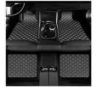 MMHGFIR 4 Pezzi Auto Tappetini in Pelle, per Fiat 500/500C/500E/Abarth 500 2007-2022 Tappetini in Pelle Personalizzati Antiscivolo Fodera Protezione Accessori Interni Auto,C