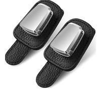 MMHGFIR Auto Porta Occhiali, per Audi A4 B9 Avant 2017-2023 Portaocchiali Parasole,Porta Occhiali da Sole Visiera Parasole Auto,Clip per Occhiali da Auto in Pelle P