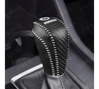 MMHGFIR Copri Pomello della Leva Cambio per Auto, per Mazda CX30 Pelle Traspirante Protezione Leva del Cambio per Antiscivolo Resistente all'Usura,A