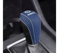 MMHGFIR Copri Pomello della Leva Cambio per Auto, per Mazda CX30 Pelle Traspirante Protezione Leva del Cambio per Antiscivolo Resistente all'Usura,B