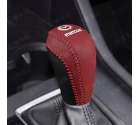 MMHGFIR Copri Pomello della Leva Cambio per Auto, per Mazda CX30 Pelle Traspirante Protezione Leva del Cambio per Antiscivolo Resistente all'Usura,C