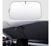 MMHGFIR Ombrello Parasole Parabrezza Anteriore per Auto,per Citroen Ds7 DS 7 Crossback 2018-2023 Protezione UV e Isolamento Termico, Portatile Pieghevole Visiera,Protezione Solare,145 * 85CM