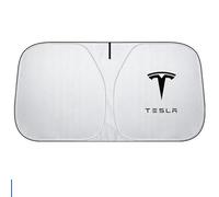 MMHGFIR Ombrello Parasole Parabrezza Anteriore per Auto,per Tesla Model Y 2021-2024 Protezione UV e Isolamento Termico, Portatile Pieghevole Visiera,Protezione Solare,A