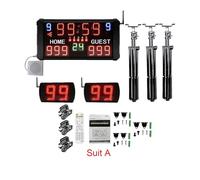 MMHHHG Temporizzatore Fitness, Orologio e Controller for tiri con Timer da Basket, tabellone segnapunti Portatile, Conto alla rovescia di 14 o 24 Secondi, 2 unità(Suit A Remote)