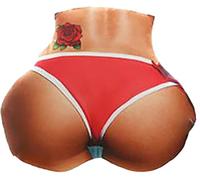 MMIAOO Cuscino a forma di culo, cuscino per il corpo, cuscino per tutta l'anca, cuscino per le ginocchia, cuscino realistico, cuscino per il pisolino, per adulti, unisex, compleanno, regalo (Rosso)