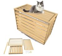 MMleYN Copricondizionatore Per Esterno Alluminio Copri Condizionatore Da Esterno Balcone Porta Piante Rack Copertura Climatizzatore Esterno Copri Motore Condizionatore Proteggere Dal Sole E Dalla Piog