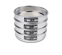 MMLFX 1 Set Dia Dia 20 cm Cover e Contenitore zincato for Il Laboratorio di campionamento ispezione Pharmacopeia Sieve Lid + Bottom + Setaccio di Prova (Size : 8 Mesh(2.5mm))