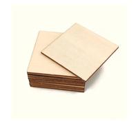 MMLFX 10-60mm Pezzi di Legno Vuoti Ritagli di Legno ad Angolo Tondo Non finiti for progetti di Artigianato Artistico Fai-da-Te, Decorazione, Incisione Laser Intaglio 10 Pezzi (Size : 10pcs 60mm)