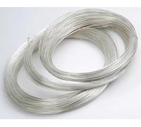 MMLFX Filo d'Argento da 1%, 0,3-2 mm Rotondo Rotondo Duro 925 Filo di Cablaggio in Argento for Gioielli Fai da Te, Accessori for Perline for Perline, 1 Metro (Size : 1.8mm)