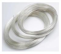 MMLFX Filo d'Argento da 1%, 0,3-2 mm Rotondo Rotondo Duro 925 Filo di Cablaggio in Argento for Gioielli Fai da Te, Accessori for Perline for Perline, 1 Metro (Size : 1.8mm)