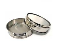 MMLFX Setaccio da 1pc Lab Sieve 12-200 Mesh in Acciaio Inox Standard Test SIEVIE Dias 20 cm campionamento Farina setaccio con Telaio for punzonatura a Doppio Strato (Size : 140 Mesh(0.105mm))