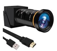 MMlove 4K HDMI USB Camera 30FPS Webcam 10X Messa a fuoco variabile 5-50mm Zoom H.265 2X Zoom digitale PC Streaming Close up Zoom in e Out Web Camera per lezioni di conferenza