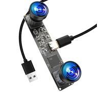 MMlove Modulo fotocamera stereo USB monocromatico nero/bianco 800P 120fps con otturatore globale sincrono a doppia lente webcam 3D angolo di visione 101 ° fotocamera Lightburn per riconoscimento