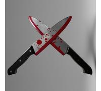 MmmLucipor 2 Pezzi Coltello Insanguinato Halloween, coltelli finti, Pugnale in Plastica Halloweeo, Coltelli Finti Halloween Scream Coltello Ghostface Pugnale Giocattolo