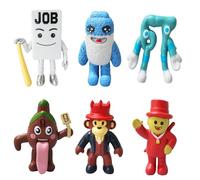 MmmLucipor 6 Pezzi Steal A Brainrot Figure, 67 Steal a Brainrot Figure da Collezione, Set di Bambole Animali Creative a Tema Brainstorming in Stile Italiano