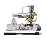 MMMM Modello di motore Stirling L-FöRmiges con porta USB e luce notturna, modello di motore Stirling giocattolo pedagogico