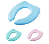 Mmnuagebleu Eva - Set di 3 coprisedili per WC, delicati sulla pelle, impermeabili, morbidi, lavabili e lavabili, a forma di V