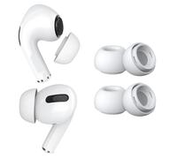 MMOBIEL 2 Paia Auricolari di Ricambio per AirPods Pro Gen 1&2 Gommini in Silicone con Foro di Riduzione del Rumore, Box Stoccaggio Portatile e Adatto alla Custodia di Ricarica - M - Bianco