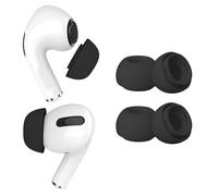 MMOBIEL 2 Paia Auricolari di Ricambio per AirPods Pro Gen 1&2 Gommini in Silicone con Foro di Riduzione del Rumore, Box Stoccaggio Portatile e Adatto alla Custodia di Ricarica - M - Nero