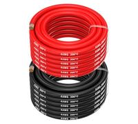 MMOBIEL 4 AWG Cavo Elettrico Silicone - 4 Gauge (21,2mm²) Cavo in Rame Stagnato - 2 Fili Separati Rosso e Nero Ciascuno 5m / 16.4ft per Frigoriferi, Condizioni Aria, Batteria Auto, Batteria Saldatura
